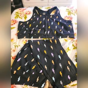 Torrid lighting bolt active wear set 4X